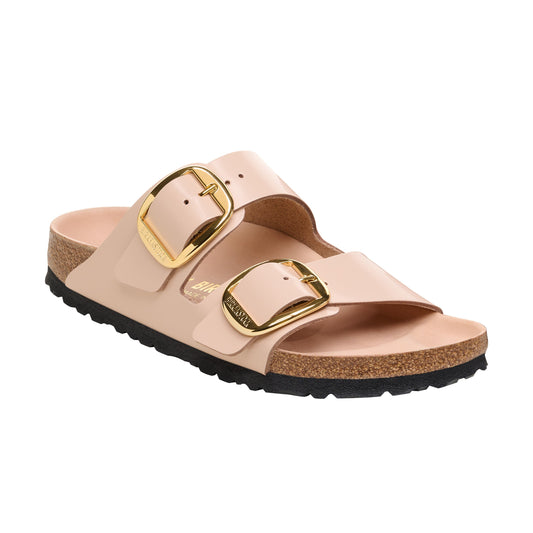 Arizona Big Buckle High Shine New Beige Natural Leather Patent