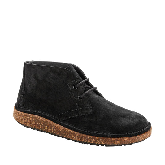 Milton Black Suede Leather